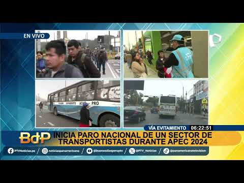 Inicia el paro nacional de transportistas durante el APEC 2024 (3/3)