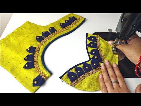 Latest Blouse Neck Designs || Blouse Back Design | Cutting And Stitching Back Neck Blouse Design