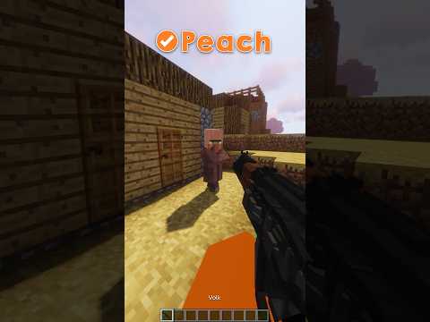 Köylüler için VERGİ vakti part2 #peach #shorts #minecraft