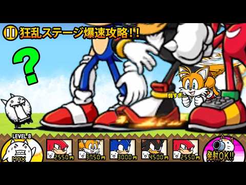 猫の動画サムネイル - チームソニックvs狂乱軍団！ソニックたちが爆速で狂乱ステージを攻略しちゃう動画【厳選まとめ5選】　にゃんこ大戦争