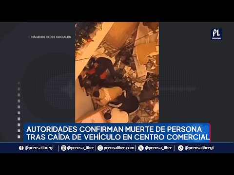 Vehículo cae de séptimo nivel; hombre muere y piloto es detenido por accidente en centro comercial