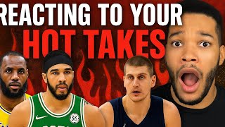 Reacting to YOUR NBA Playoff First Round Hot Takes! (Wild Predictions) 🏀
