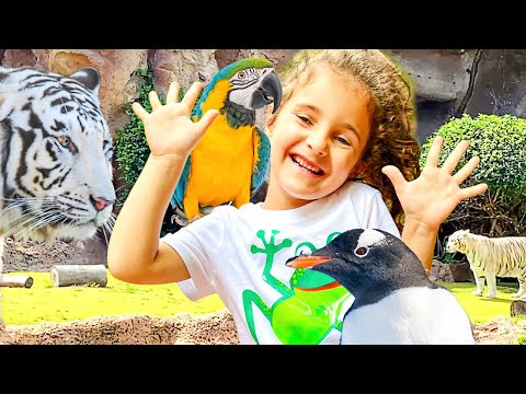 Sara Sofia is going to Tenerife Loro Park with her Family | Zoo visit for Kids