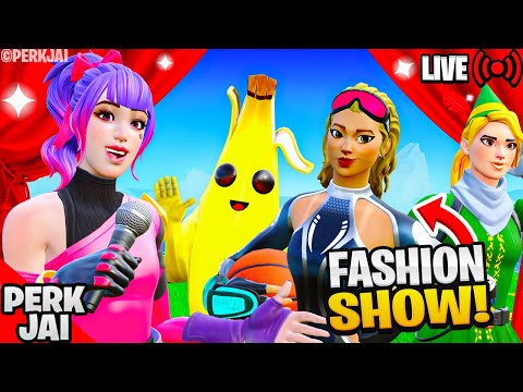 🔴(REAL) FORTNITE FASHION SHOWS *LIVE* | SKIN CONTEST! CUSTOM MATCHMAKING! (Fortnite Chapter 4 LIVE)