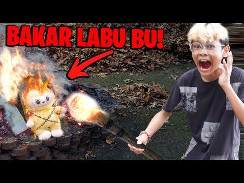 BAKAR BONEKA LABUBU YANG MENEROR WARGA KAMPUNG DURIAN!!! BOCIL SAMPAI KESURUPAN!