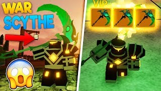 How To Get The Sycthe Videos Infinitube - rarest item getting the war scythe on dungeon quest roblox