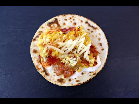 Best egg, hash brown & bacon taco recipe