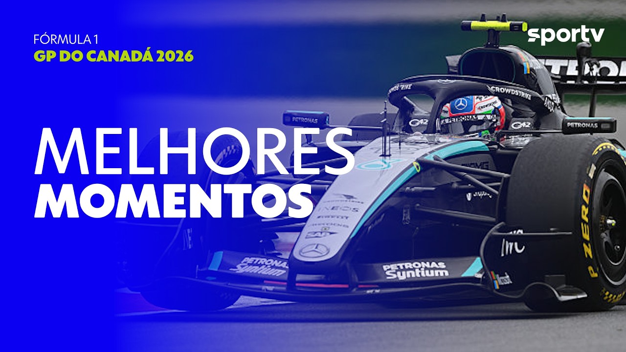 GEORGE RUSSELL ABANDONA E KIMI ANTONELLI VENCE NO CANADÁ | GP DO CANADÁ | FÓRMULA 1 2026 | sportv