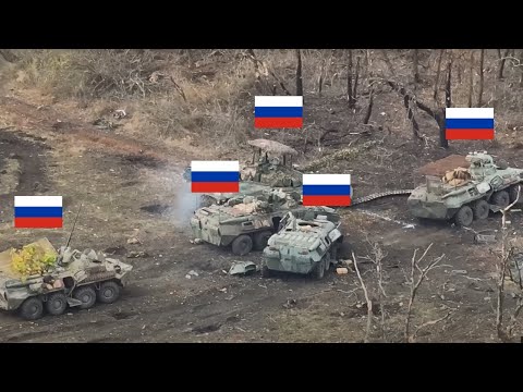 Russian Column Breaks Through – Bradleys & Leopards Wipe Them OUT!