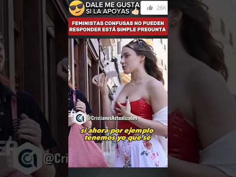 🚨I UNA MUJER DESARMA A 2 FEMI-NISTAS CON UNA SOLA PREGUNTA QUE LAS DEJA CONFUSAS