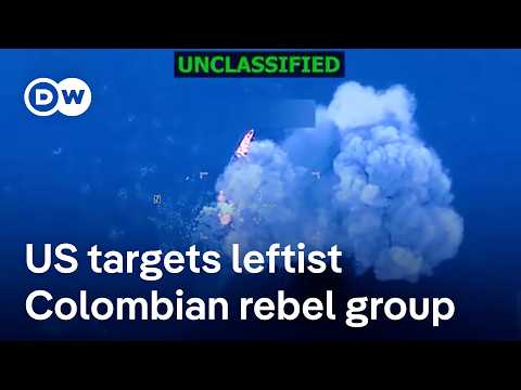 YouTube video thumbnail: US Says its Forces Struck a Vessel Linked to Colombia’s Leftist Rebel Group, ELN