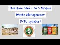 Waste Management Concepts and Practices