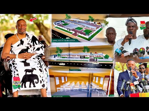 ROYAL TREATMENT: Ga Mantse, Edu Min Haruna Iddrisu & MP Keon Launch Ultra-Modern School Renovation