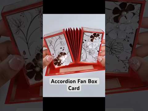 Accordion Fan Box Card #diy #craft #cardmaking #giftbox #diygift #craftideas #trending #viral