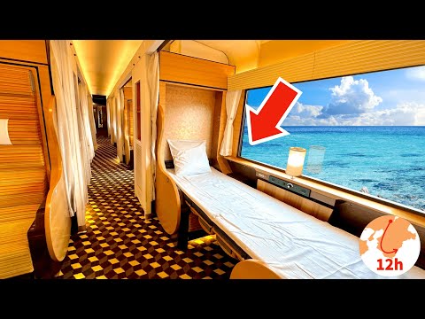 Sleeper Seat on Japan's Newest Overnight Train 😴 12 Hour Trip from Kyoto 🛏 Solo Travel Vlog