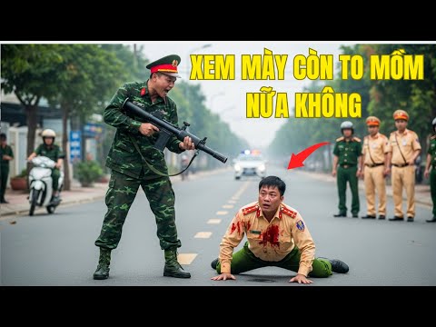 CHẤN ĐỘNG ! DÁM ĐỤNG VÀO EM GÁI NGƯỜI LÍNH, CẢNH SÁT NGHĨ MÌNH OAI — NHƯNG BỊ HẠ NGAY TRONG TÍCH TẮC