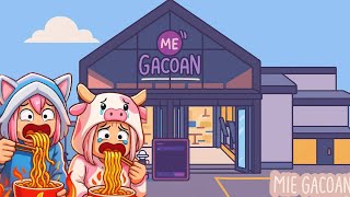 MOMON & ATUN MAKAN MIE GACOAN LEVEL SUPER MAMPUS feat @BANGJBLOX