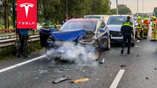 INSANE EUROPE TESLA CRASHES | BEST OF WHAM BAAM TESLACAM 2025