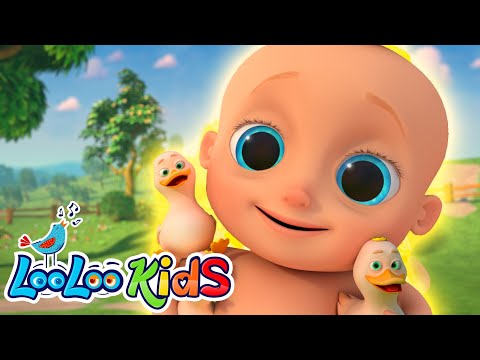 Goosey Goosey Gander🦆 + Learn Colors and Fruits - LooLoo Kids Nursery Rhymes and Kids Songs