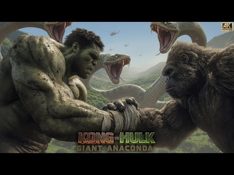 KONG vs HULK vs GIANT ANACONDA — Clash in the Serpent Valley