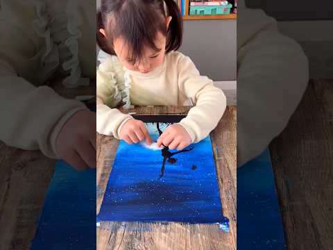💢This Young🔥 Baby  Artist👩🏻‍🎨🎨 creates A Amazing Art😱🌌💙❓ Excitingfactstamil #shorts #tamil