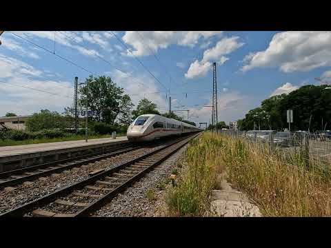 DB Fernverkehr 9499 (ICE 4) passes Emmendingen