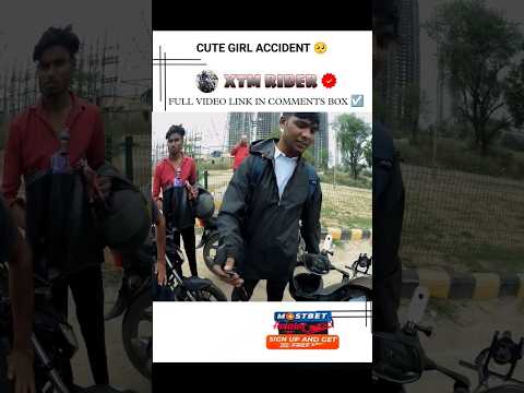 Cute Girl Accident 😳 #rider #bike #shortsfeed #youtube #shorts