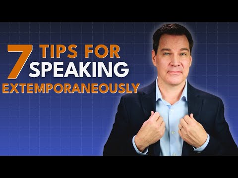 7 Tips for Extemporaneous Public Speaking