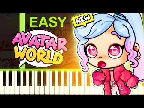 Stardust City Theme Song | AVATAR WORLD - EASY Piano Tutorial