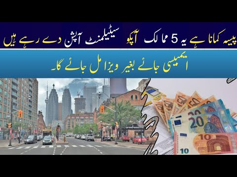 Top 5 Countries For Earn Money & Settlement From Pakistan || Every Visa || Hindi/Urdu ||