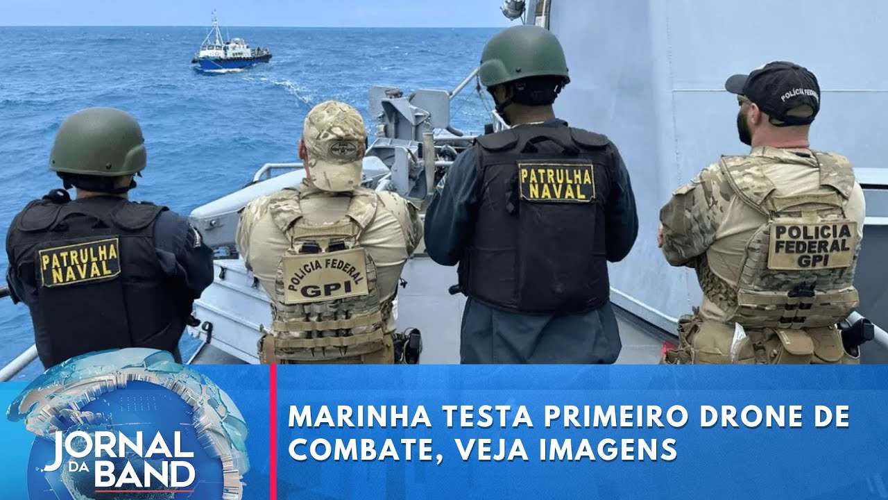 Marinha testa primeiro drone de combate, veja imagens | Jornal da Band