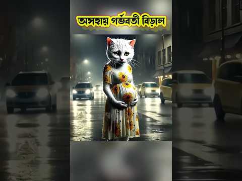 অসহায় গর্ভবতী বিড়ালটি । #cartoon #cat #catstory #viralvideo #trending #youtubeshorts #shorts