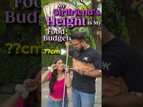 Her Height Is My Food Budget🤑 #challenge #food #reaction #trending #viralvideo #shortvideo #funny