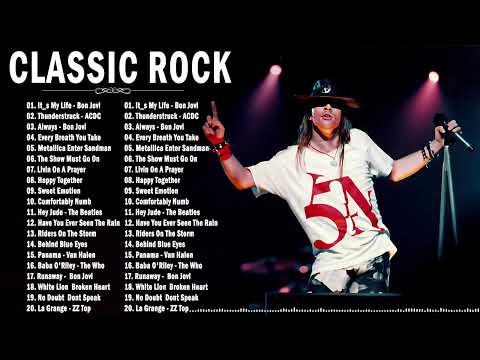 Greatest Hits Classic Rock Playlist - Queen, U2, The Police, ACDC, Metallica, Aerosmith Best Songs