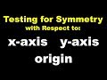Symmetry and Function Behavior