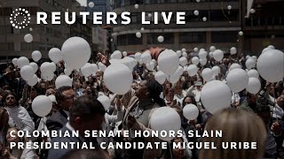 LIVE: Colombian Senate honors slain presidential candidate Miguel Uribe
