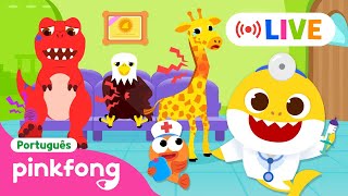 AO VIVO 🔴 Novos Episódios de Brincando no Hospital 🏥 | Pinkfong, Bebê Tubarão! Canções para Crianças