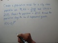 Exponential Growth and Population Models