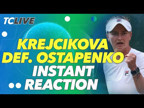 Barbora Krejcikova Battles Past Ostapenko To Reach The Wimbledon Semifinals | Tennis Channel Live