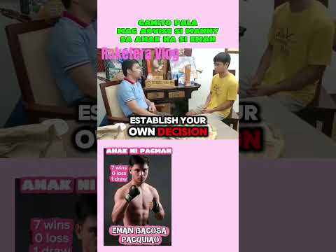 sa Video na to pinapayohan ni Manny si Eman