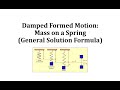 Differential Equations and Motion Analysis