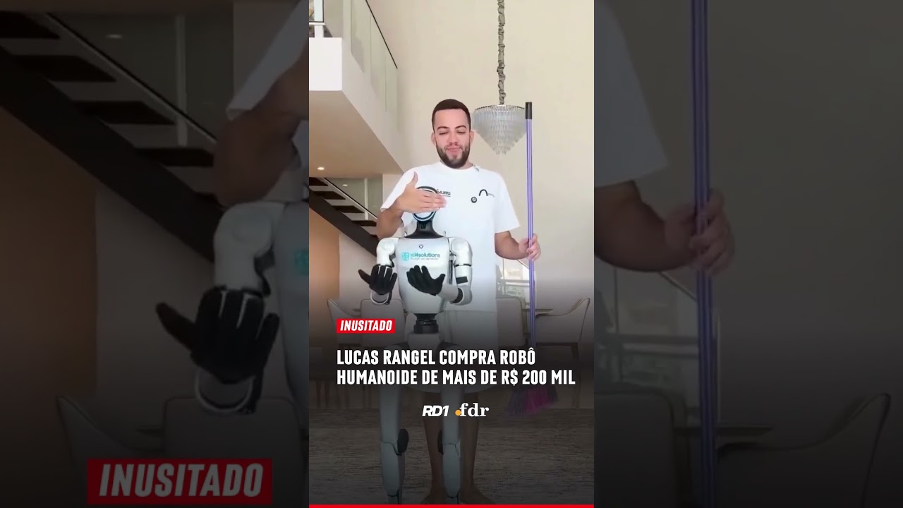 Lucas Rangel compra robô humanoide de mais de R$ 200 mil