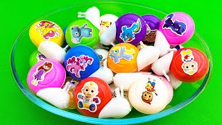 Looking For Cocomelon With Colorful Slime In Snail Boxes #satisfying #asmr