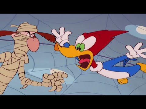 Woody Is Terrified of Horror Movies! | 1 Hour of Halloween Episodes 🎃 | Woody Woodpecker