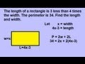 Rectangle Perimeter and Dimensions