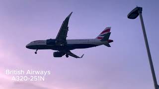London Heathrow Arrivals 27L A380, B777