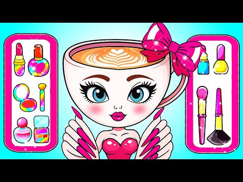 BALLERINA CAPPUCCINA Barbie Makeup & Dress Up - Barbie Makeover Handmade - DIY Arts & Paper Crafts