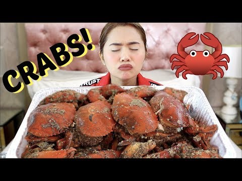 MUKBANG#5: Garlic CRAB & Garlic NOODLES | Anna Cay ♥