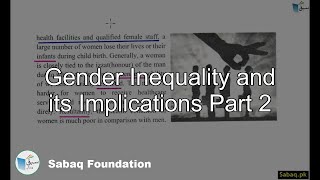 Gender Inequality and its Implications Part 2
