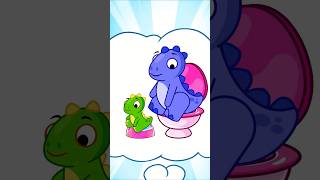 Potty for the Baby!😍 Big Dinosaur's or Baby Dino's Potty?